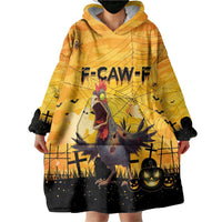 Personalized Funny Halloween Zombie Chicken Wearable Blanket Hoodie F’Caw Scary Poultry - Wonder Print Shop