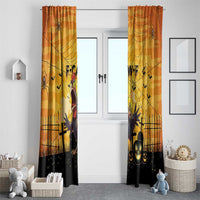 Funny Halloween Zombie Chicken Window Curtain F’Caw Scary Poultry - Wonder Print Shop