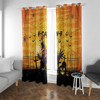 Funny Halloween Zombie Chicken Window Curtain F’Caw Scary Poultry - Wonder Print Shop