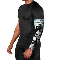 Personalized Funny Halloween F’Caw Raven Arm Sleeves Black Bird Crow With Skulls - Wonder Print Shop