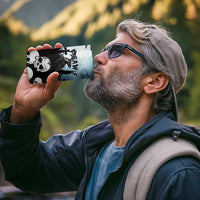 Personalized Funny Halloween F’Caw Raven 4 in 1 Can Cooler Tumbler Black Bird Crow With Skulls - Wonder Print Shop