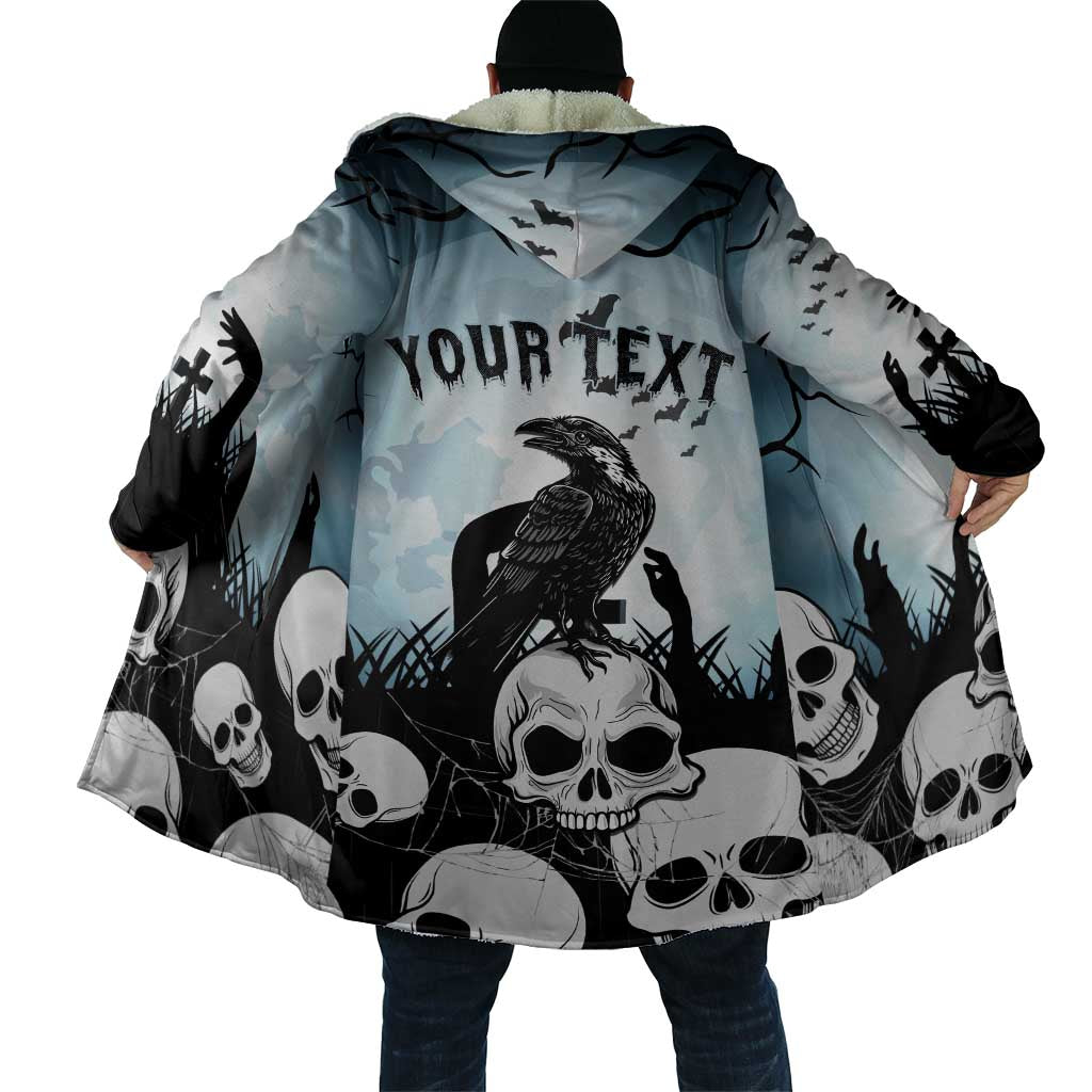 Personalized Funny Halloween F’Caw Raven Cloak Black Bird Crow With Skulls - Wonder Print Shop