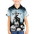 Personalized Funny Halloween F’Caw Raven Family Matching Off Shoulder Short Dress and Hawaiian Shirt Black Bird Crow With Skulls - Wonder Print Shop