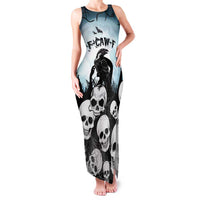 Personalized Funny Halloween F’Caw Raven Family Matching Tank Maxi Dress and Hawaiian Shirt Black Bird Crow With Skulls - Wonder Print Shop