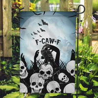 Funny Halloween F’Caw Raven Garden Flag Black Bird Crow With Skulls - Wonder Print Shop