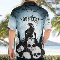 Personalized Funny Halloween F’Caw Raven Hawaiian Shirt Black Bird Crow With Skulls - Wonder Print Shop