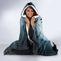 Funny Halloween F’Caw Raven Hooded Blanket Black Bird Crow With Skulls - Wonder Print Shop