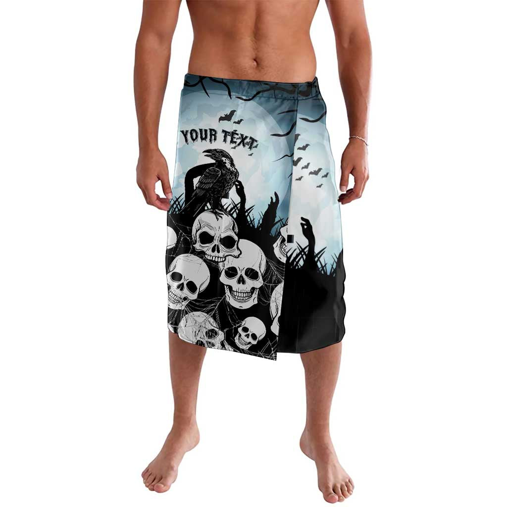 Personalized Funny Halloween F’Caw Raven Lavalava Black Bird Crow With Skulls - Wonder Print Shop