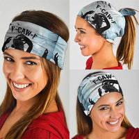 Funny Halloween F’Caw Raven Neck Gaiter Black Bird Crow With Skulls - Wonder Print Shop