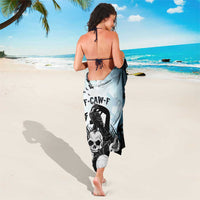 Funny Halloween F’Caw Raven Sarong Black Bird Crow With Skulls - Wonder Print Shop