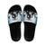 Funny Halloween F’Caw Raven Slide Sandals Black Bird Crow With Skulls - Wonder Print Shop