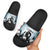 Funny Halloween F’Caw Raven Slide Sandals Black Bird Crow With Skulls - Wonder Print Shop