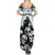 Personalized Funny Halloween F’Caw Raven Summer Maxi Dress Black Bird Crow With Skulls - Wonder Print Shop