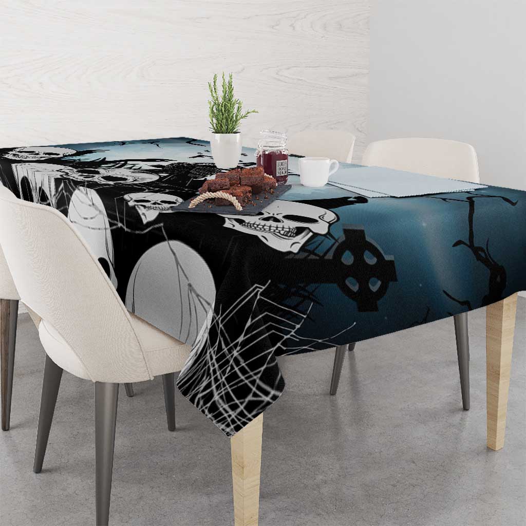 Funny Halloween F’Caw Raven Tablecloth Black Bird Crow With Skulls - Wonder Print Shop