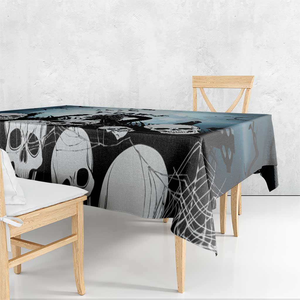Funny Halloween F’Caw Raven Tablecloth Black Bird Crow With Skulls - Wonder Print Shop