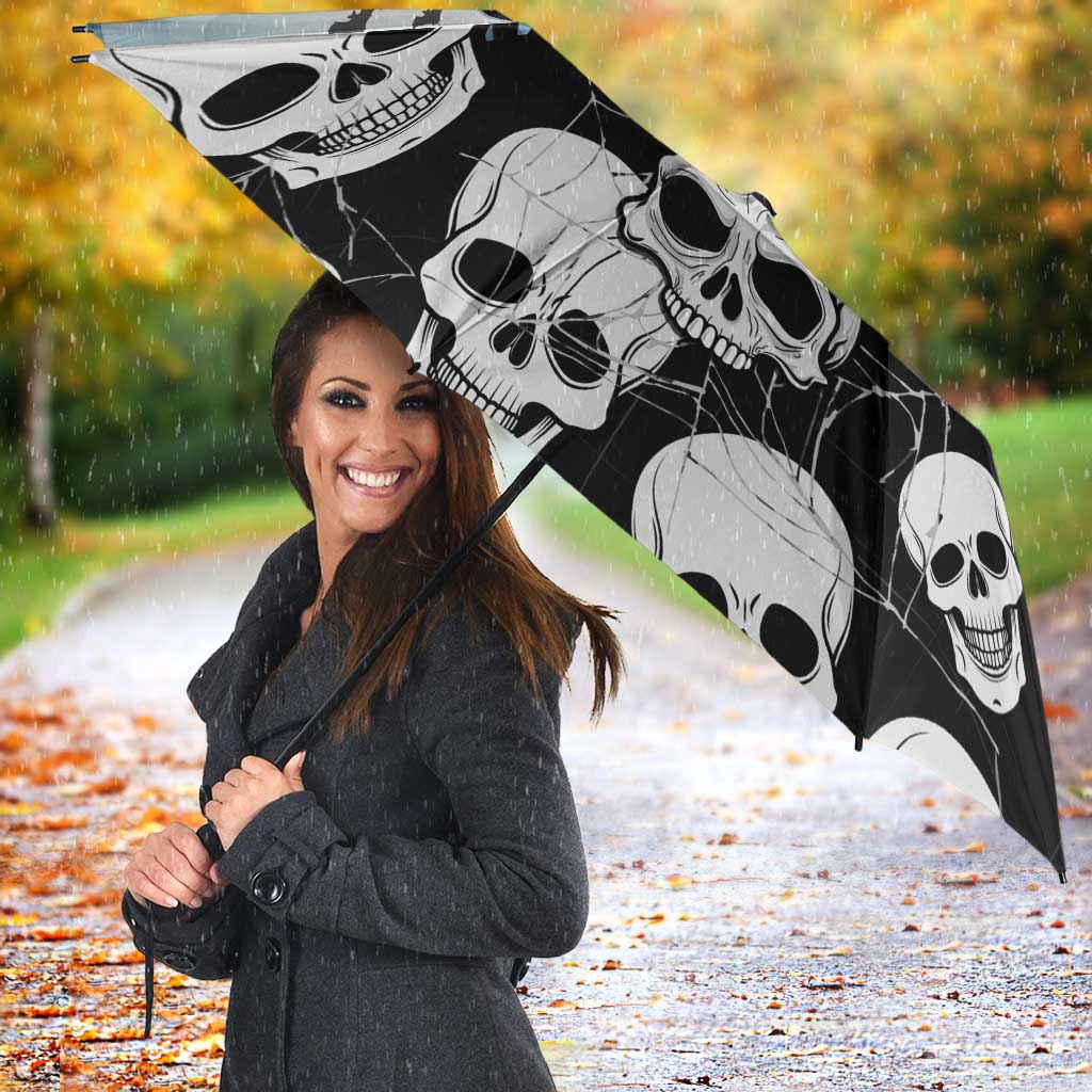 Funny Halloween F’Caw Raven Umbrella Black Bird Crow With Skulls - Wonder Print Shop