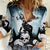 Personalized Funny Halloween F’Caw Raven Women Casual Shirt Black Bird Crow With Skulls - Wonder Print Shop