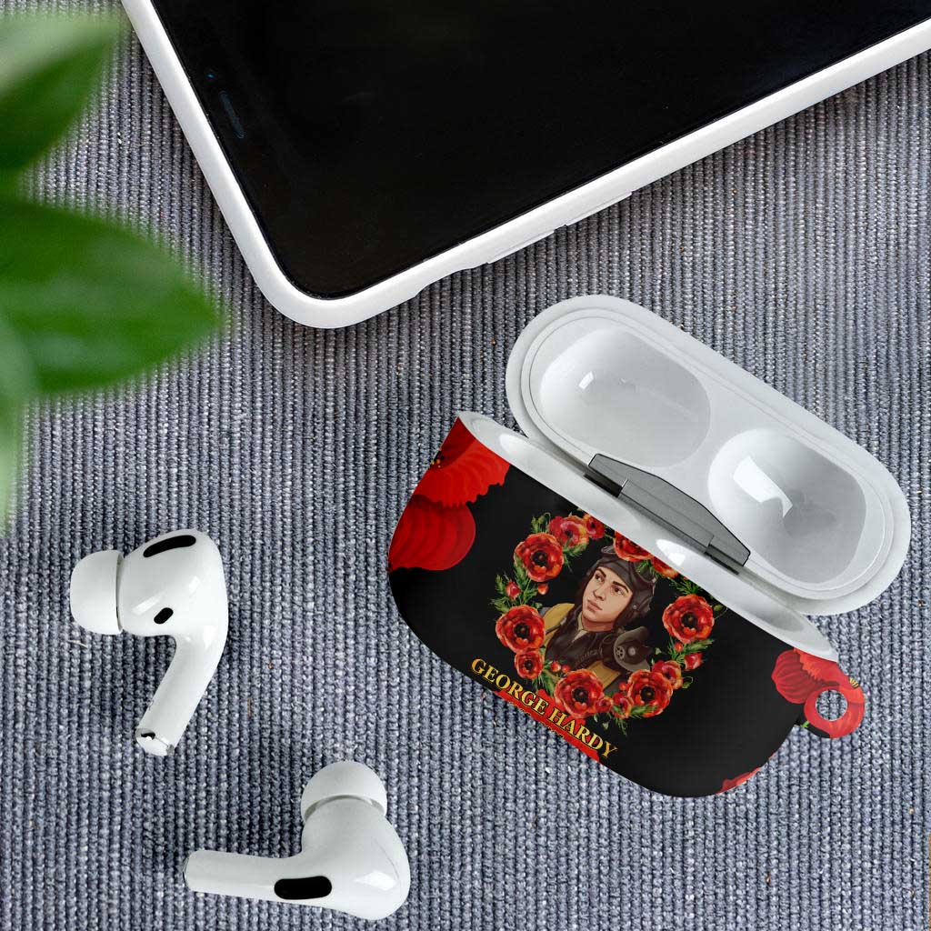 George Hardy Tuskegee Memorial AirPods Case Red Tail Pilots Legacy of Courage - Wonder Print Shop