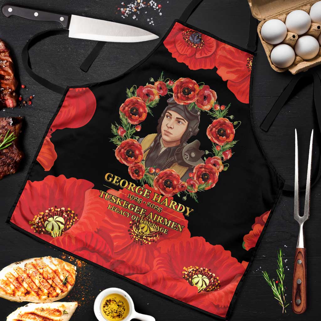 George Hardy Tuskegee Memorial Apron Red Tail Pilots Legacy of Courage - Wonder Print Shop