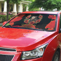 George Hardy Tuskegee Memorial Auto Sun Shade Red Tail Pilots Legacy of Courage - Wonder Print Shop