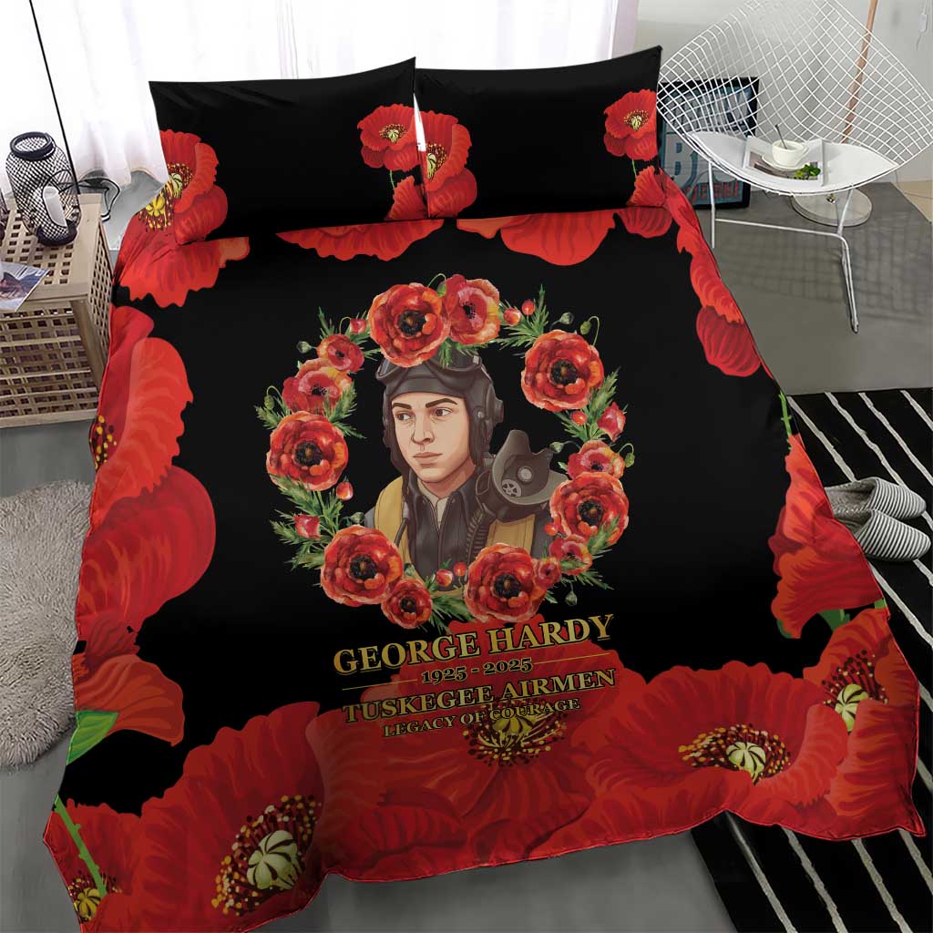 George Hardy Tuskegee Memorial Bedding Set Red Tail Pilots Legacy of Courage - Wonder Print Shop