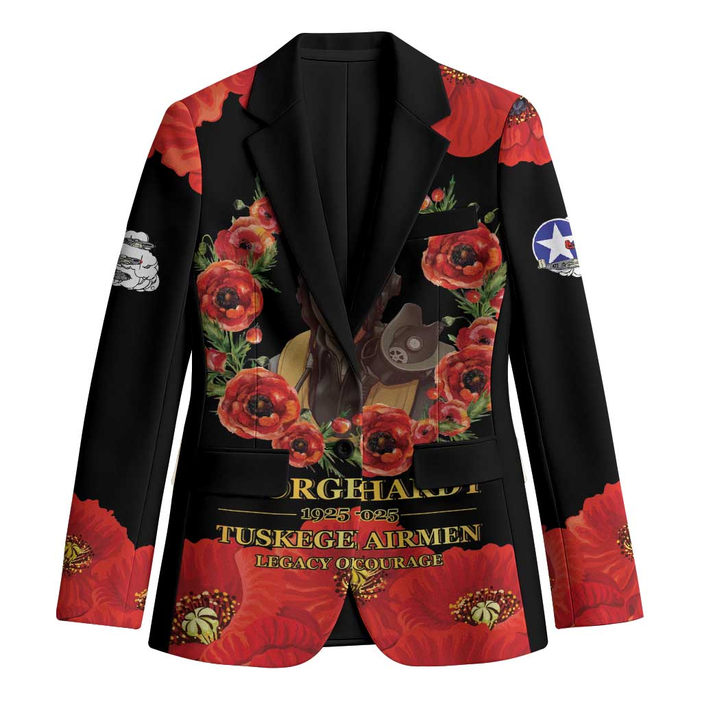 George Hardy Tuskegee Memorial Blazer Red Tail Pilots Legacy of Courage - Wonder Print Shop