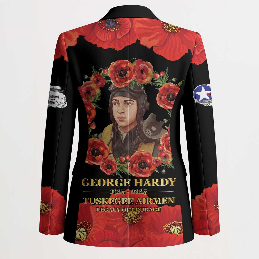 George Hardy Tuskegee Memorial Blazer Red Tail Pilots Legacy of Courage - Wonder Print Shop