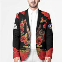 George Hardy Tuskegee Memorial Blazer Red Tail Pilots Legacy of Courage - Wonder Print Shop