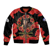 George Hardy Tuskegee Memorial Bomber Jacket Red Tail Pilots Legacy of Courage - Wonder Print Shop