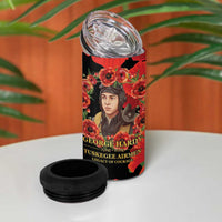 George Hardy Tuskegee Memorial 4 in 1 Can Cooler Tumbler Red Tail Pilots Legacy of Courage - Wonder Print Shop