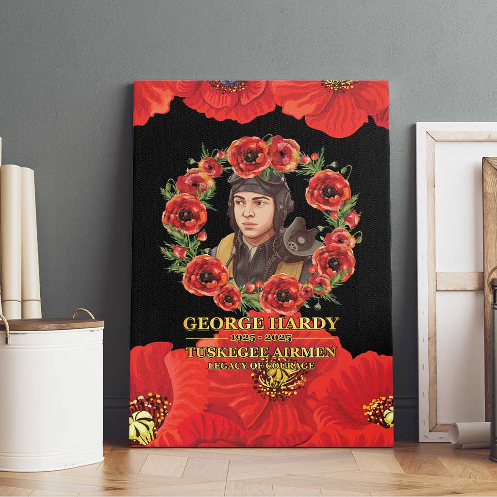 George Hardy Tuskegee Memorial Canvas Wall Art Red Tail Pilots Legacy of Courage - Wonder Print Shop