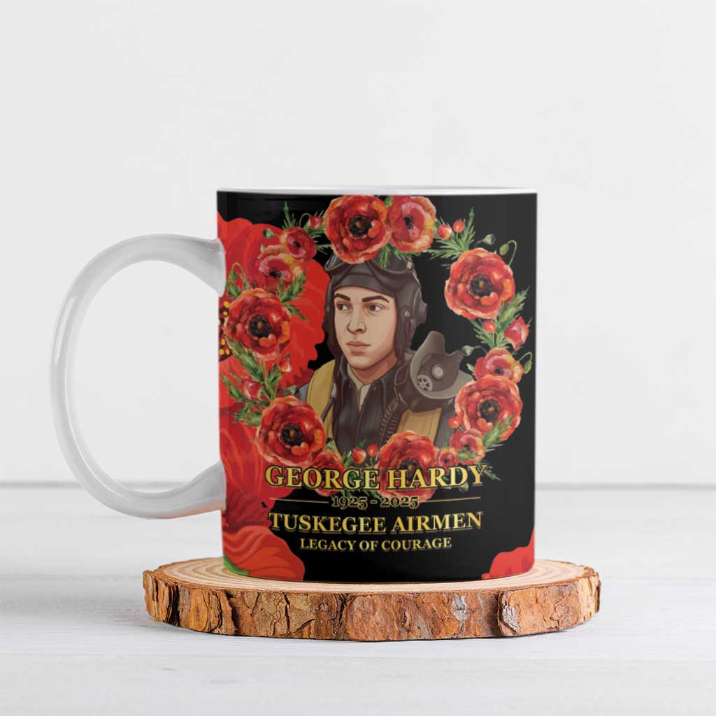 George Hardy Tuskegee Memorial Ceramic Mug Red Tail Pilots Legacy of Courage - Wonder Print Shop