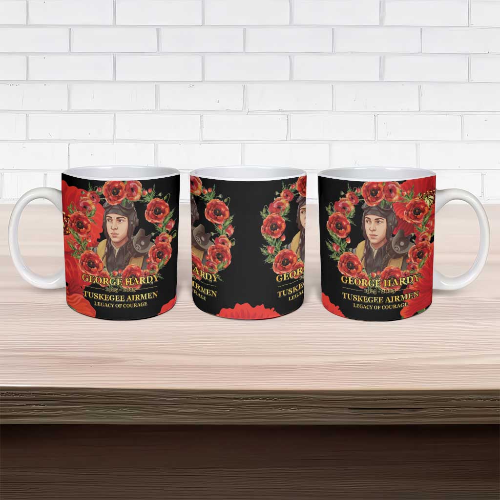 George Hardy Tuskegee Memorial Ceramic Mug Red Tail Pilots Legacy of Courage - Wonder Print Shop