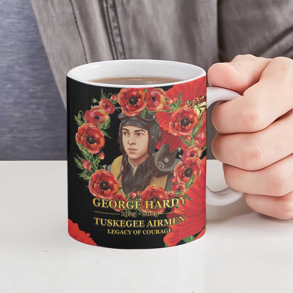 George Hardy Tuskegee Memorial Ceramic Mug Red Tail Pilots Legacy of Courage - Wonder Print Shop