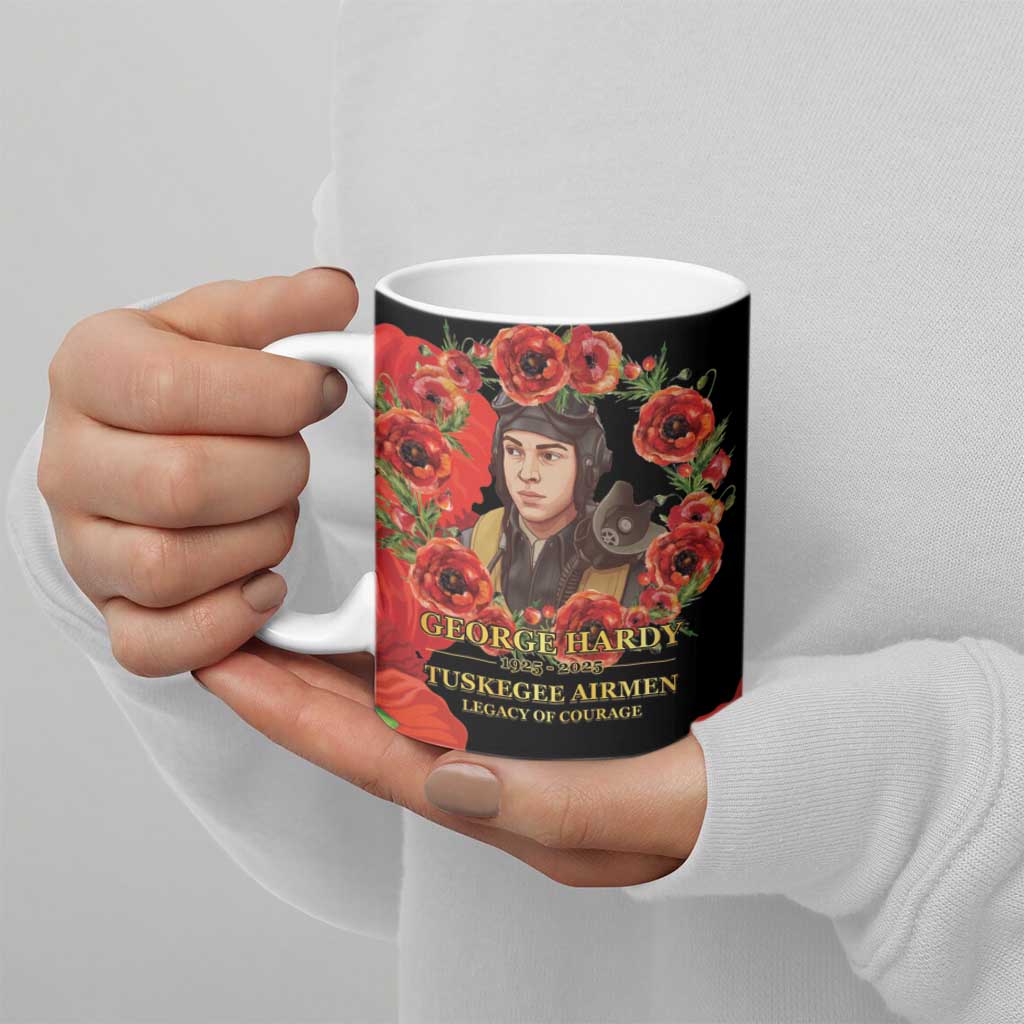George Hardy Tuskegee Memorial Ceramic Mug Red Tail Pilots Legacy of Courage - Wonder Print Shop
