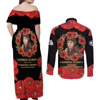 George Hardy Tuskegee Memorial Couples Matching Off Shoulder Maxi Dress and Long Sleeve Button Shirt Red Tail Pilots Legacy of Courage - Wonder Print Shop