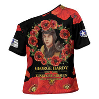 George Hardy Tuskegee Memorial Cross Shoulder Shirt Red Tail Pilots Legacy of Courage - Wonder Print Shop