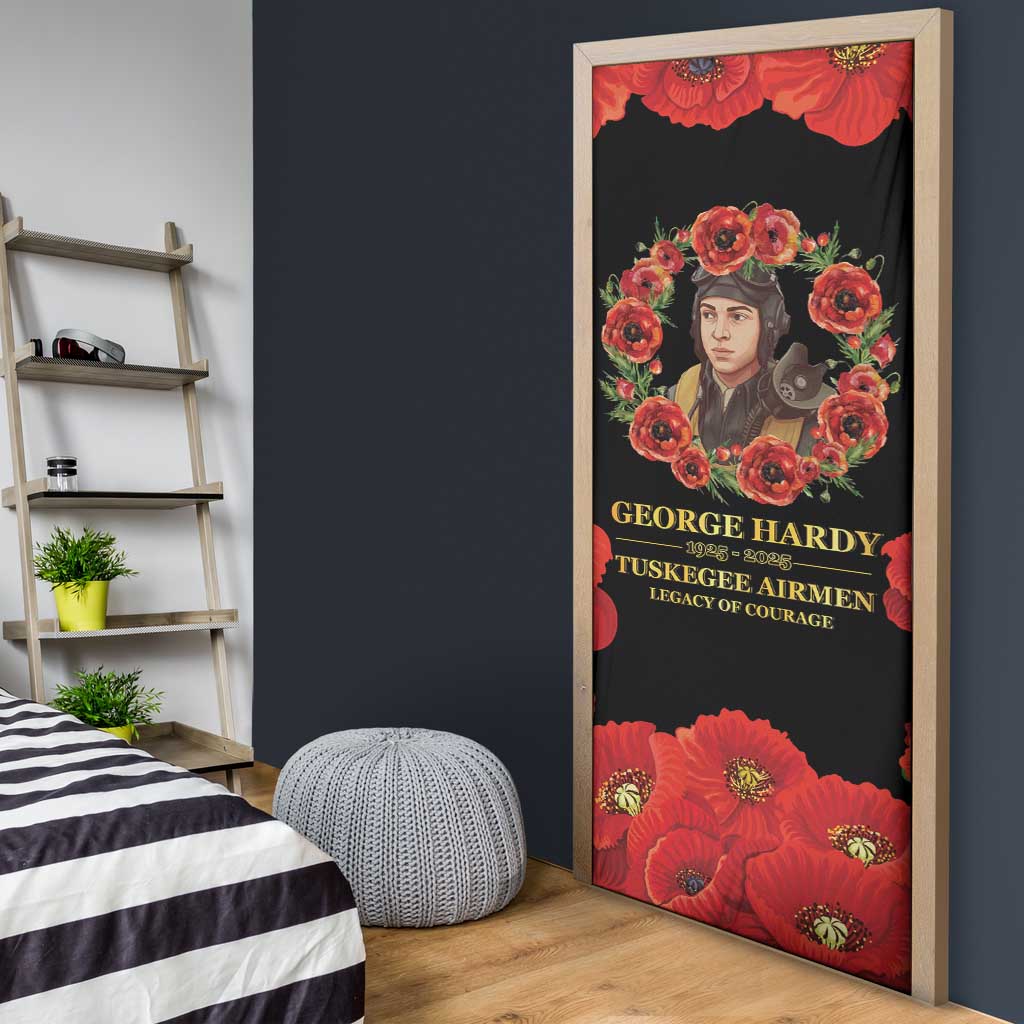 George Hardy Tuskegee Memorial Door Cover Red Tail Pilots Legacy of Courage - Wonder Print Shop