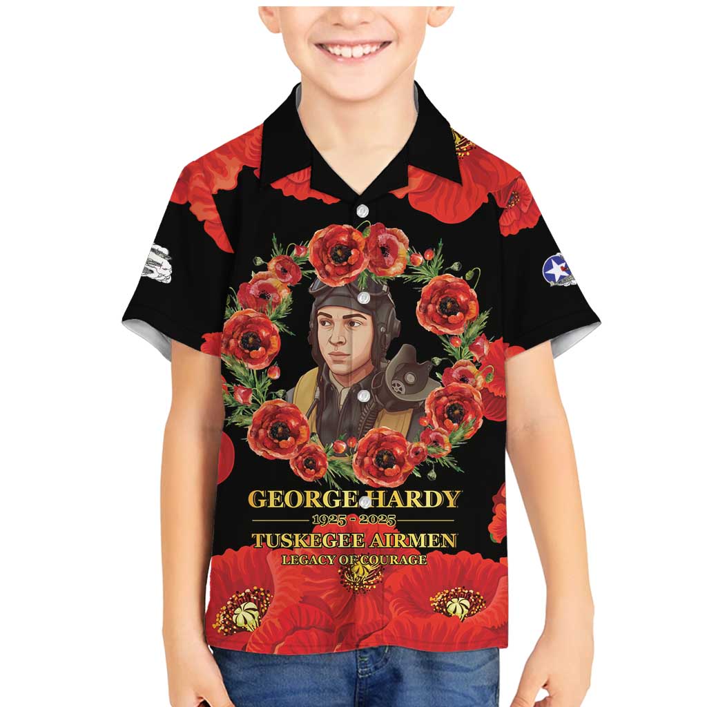 George Hardy Tuskegee Memorial Family Matching Mermaid Dress and Hawaiian Shirt Red Tail Pilots Legacy of Courage - Wonder Print Shop