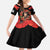 George Hardy Tuskegee Memorial Family Matching Off The Shoulder Long Sleeve Dress and Hawaiian Shirt Red Tail Pilots Legacy of Courage - Wonder Print Shop