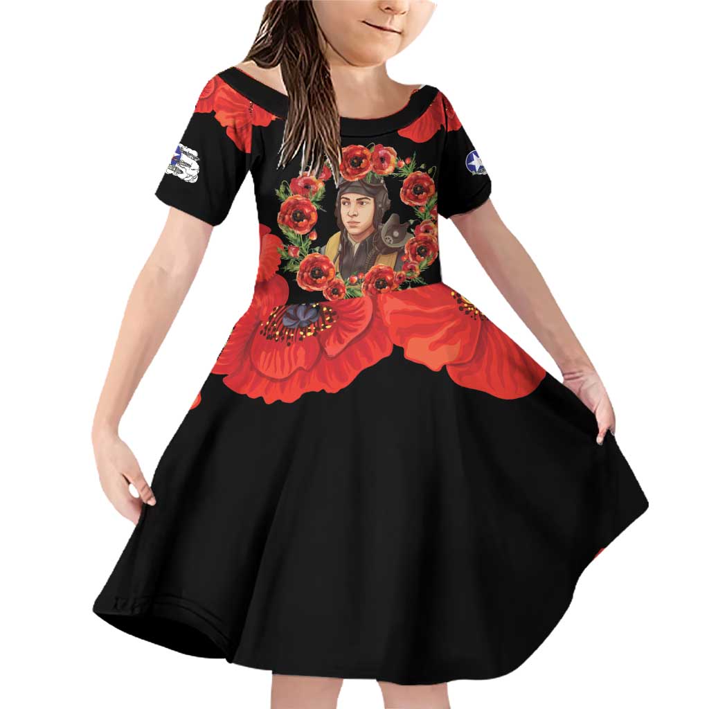 George Hardy Tuskegee Memorial Family Matching Off Shoulder Short Dress and Hawaiian Shirt Red Tail Pilots Legacy of Courage - Wonder Print Shop