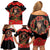 George Hardy Tuskegee Memorial Family Matching Off Shoulder Short Dress and Hawaiian Shirt Red Tail Pilots Legacy of Courage - Wonder Print Shop