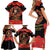 George Hardy Tuskegee Memorial Family Matching Short Sleeve Bodycon Dress and Hawaiian Shirt Red Tail Pilots Legacy of Courage - Wonder Print Shop