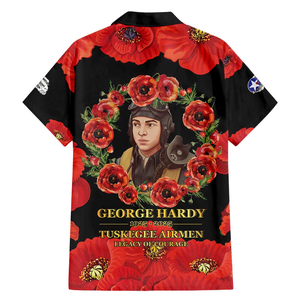 George Hardy Tuskegee Memorial Family Matching Tank Maxi Dress and Hawaiian Shirt Red Tail Pilots Legacy of Courage - Wonder Print Shop