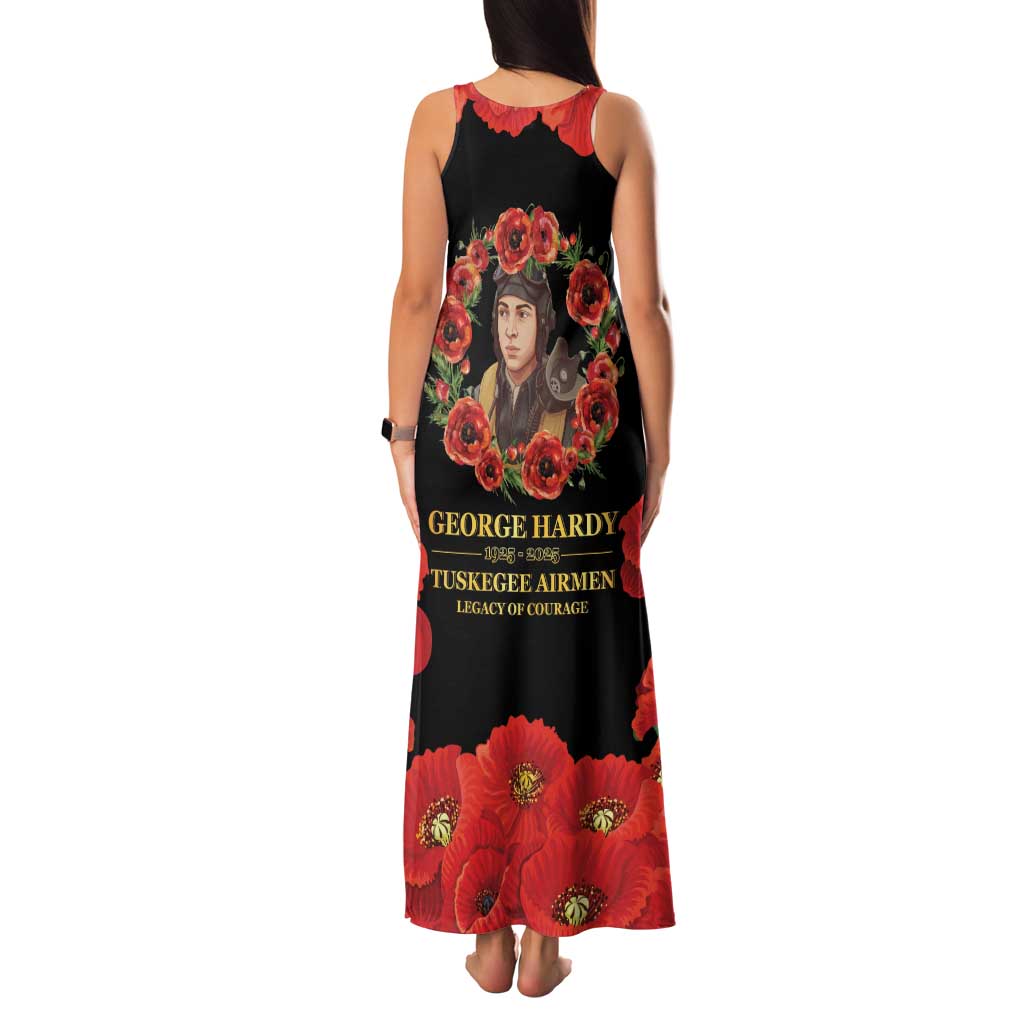 George Hardy Tuskegee Memorial Family Matching Tank Maxi Dress and Hawaiian Shirt Red Tail Pilots Legacy of Courage - Wonder Print Shop