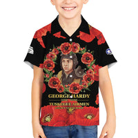 George Hardy Tuskegee Memorial Family Matching Tank Maxi Dress and Hawaiian Shirt Red Tail Pilots Legacy of Courage - Wonder Print Shop