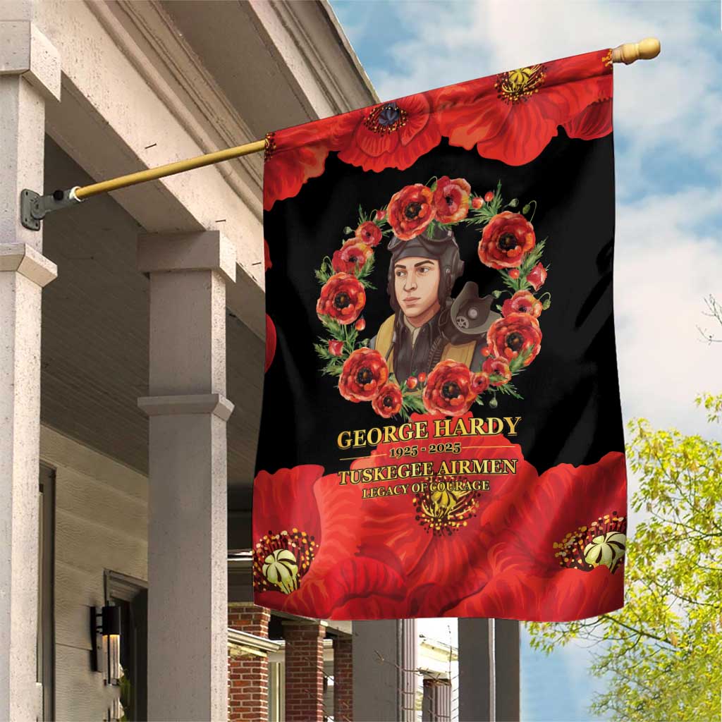 George Hardy Tuskegee Memorial Garden Flag Red Tail Pilots Legacy of Courage - Wonder Print Shop