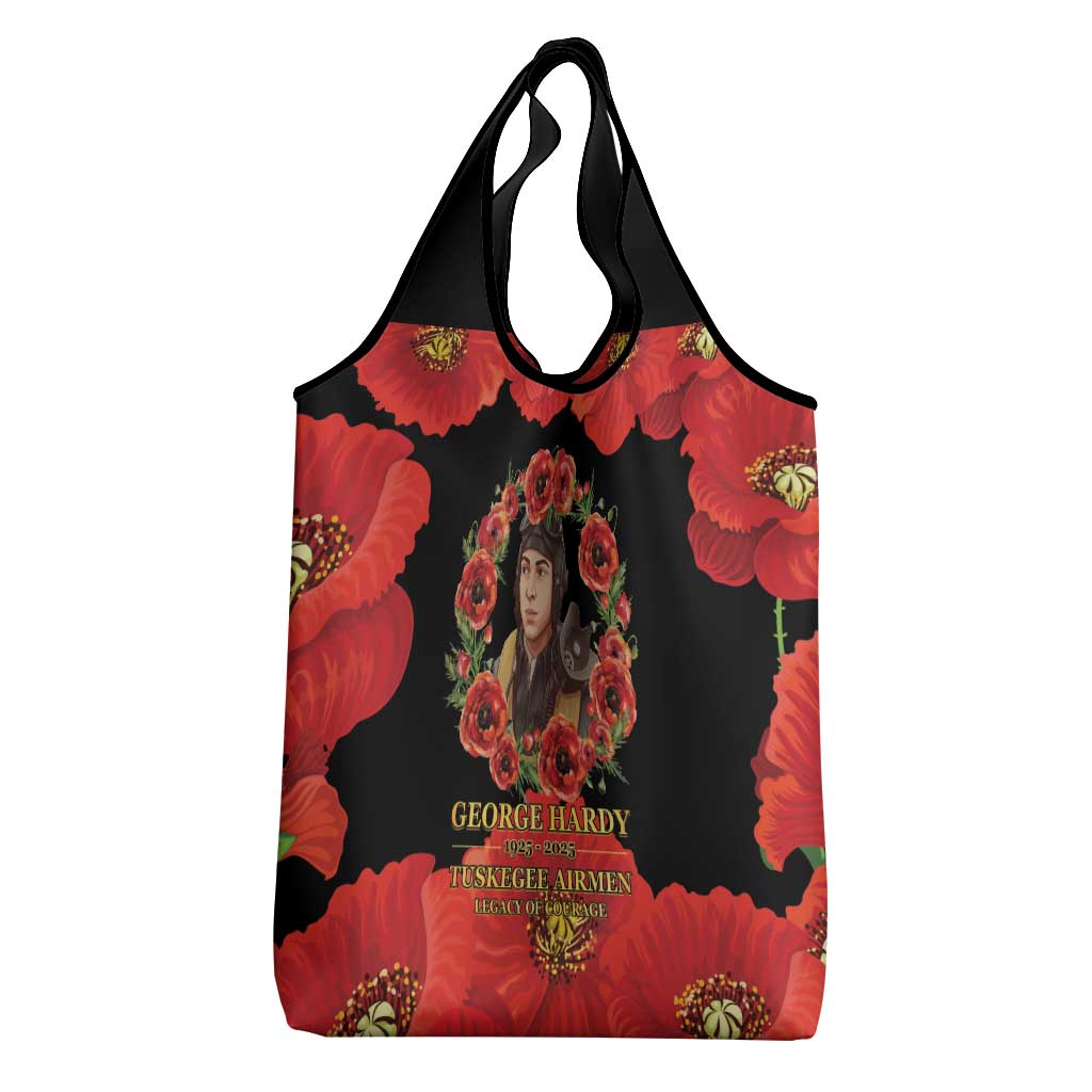 George Hardy Tuskegee Memorial Grocery Bag Red Tail Pilots Legacy of Courage - Wonder Print Shop