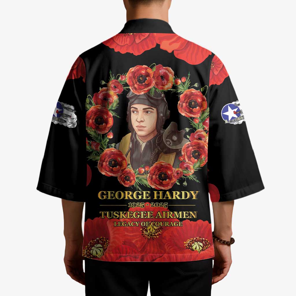George Hardy Tuskegee Memorial Kimono Red Tail Pilots Legacy of Courage - Wonder Print Shop