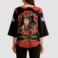 George Hardy Tuskegee Memorial Kimono Sleeve Blouse Red Tail Pilots Legacy of Courage - Wonder Print Shop